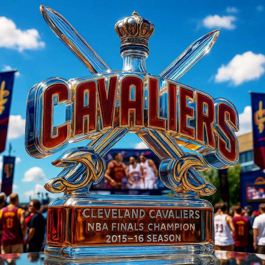 Cleveland Cavaliers Team Honor Whiskey Bottle