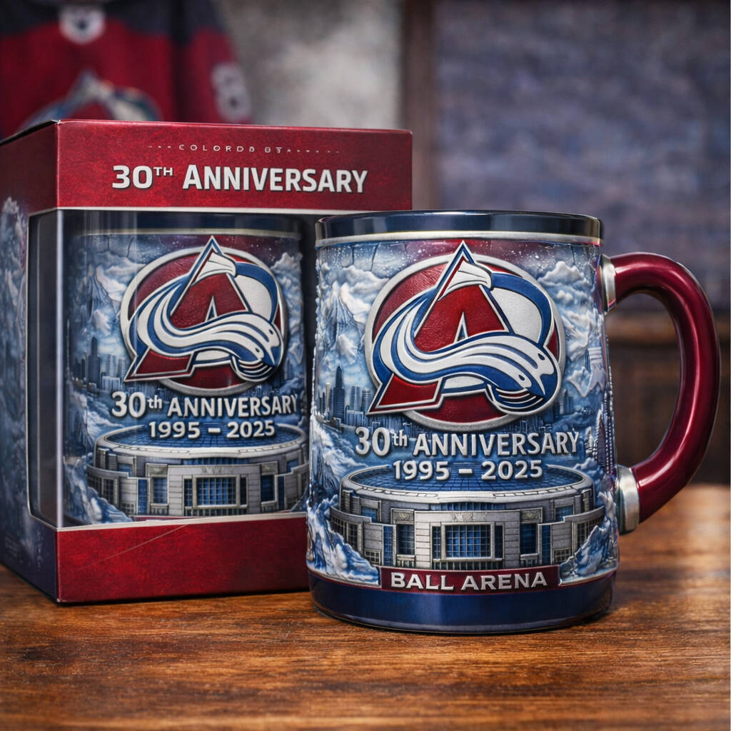 Avalanche 30th Anniversary Ball Arena Mug