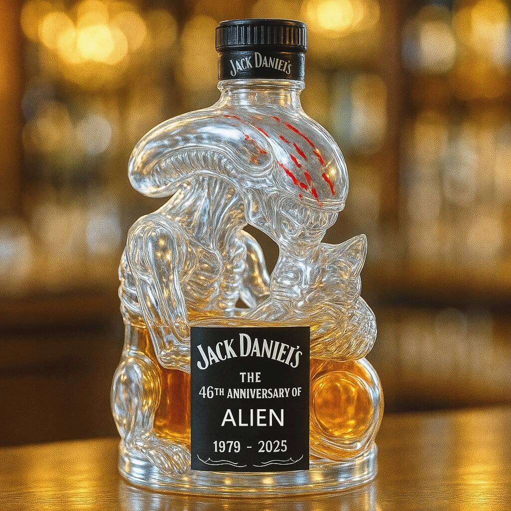 Alien 46th Anniversary Whisky Bottle：Xenomorph and Jones