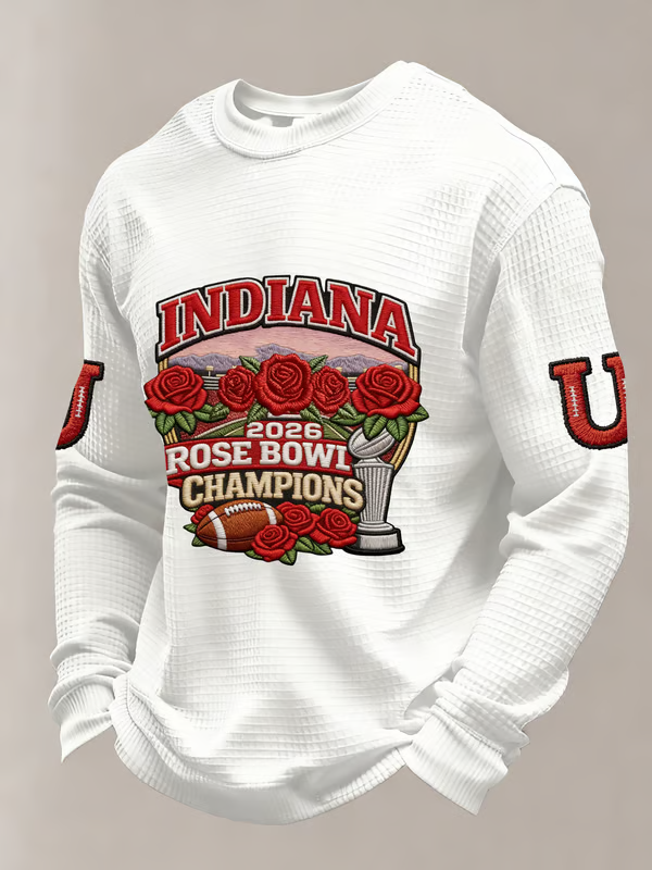 Indiana Hoosiers 2026 National Champions Sports Printed Casual Top