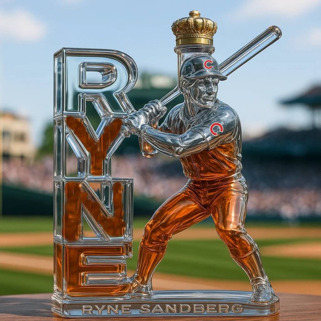 IN MEMORY OF Ryne Sandberg Whisky collector's bottle