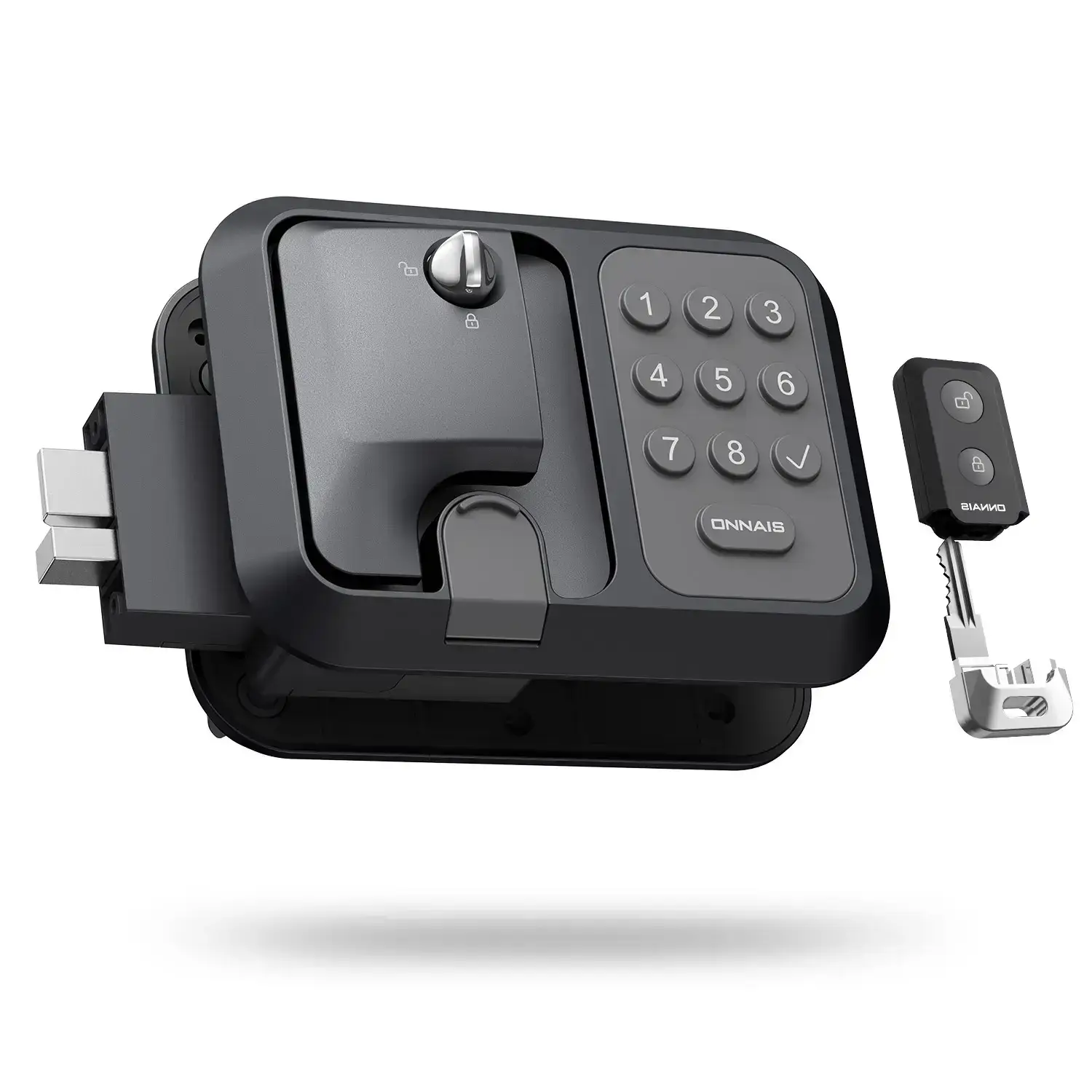 RV Door  Keyless Entry Handle | Keypad & 2 Remotes Deadbolt | Fits Travel Trailers, Campers & 5th Wheels
