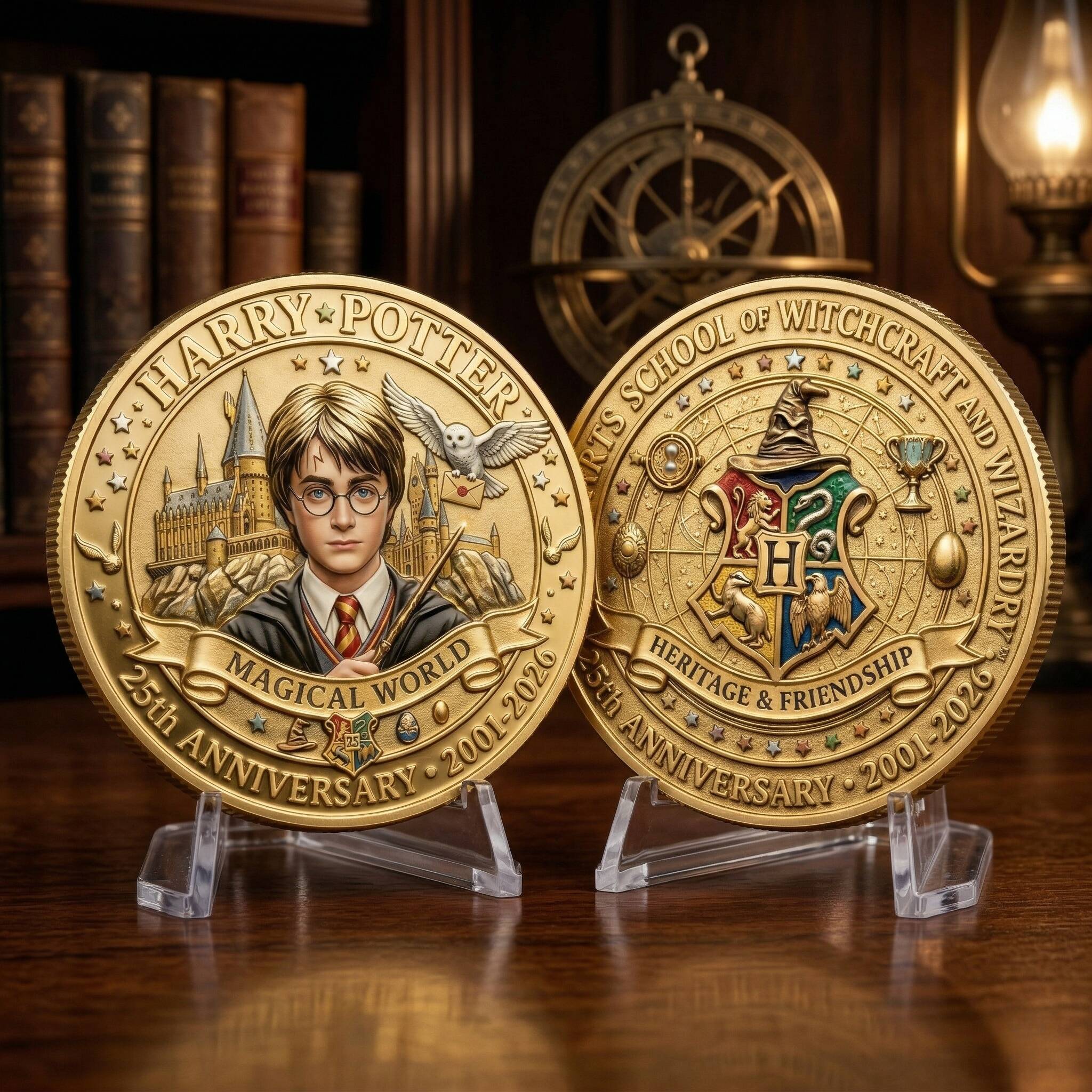 Harry Potter 25th Anniversary Magical World Limited Edition Coin