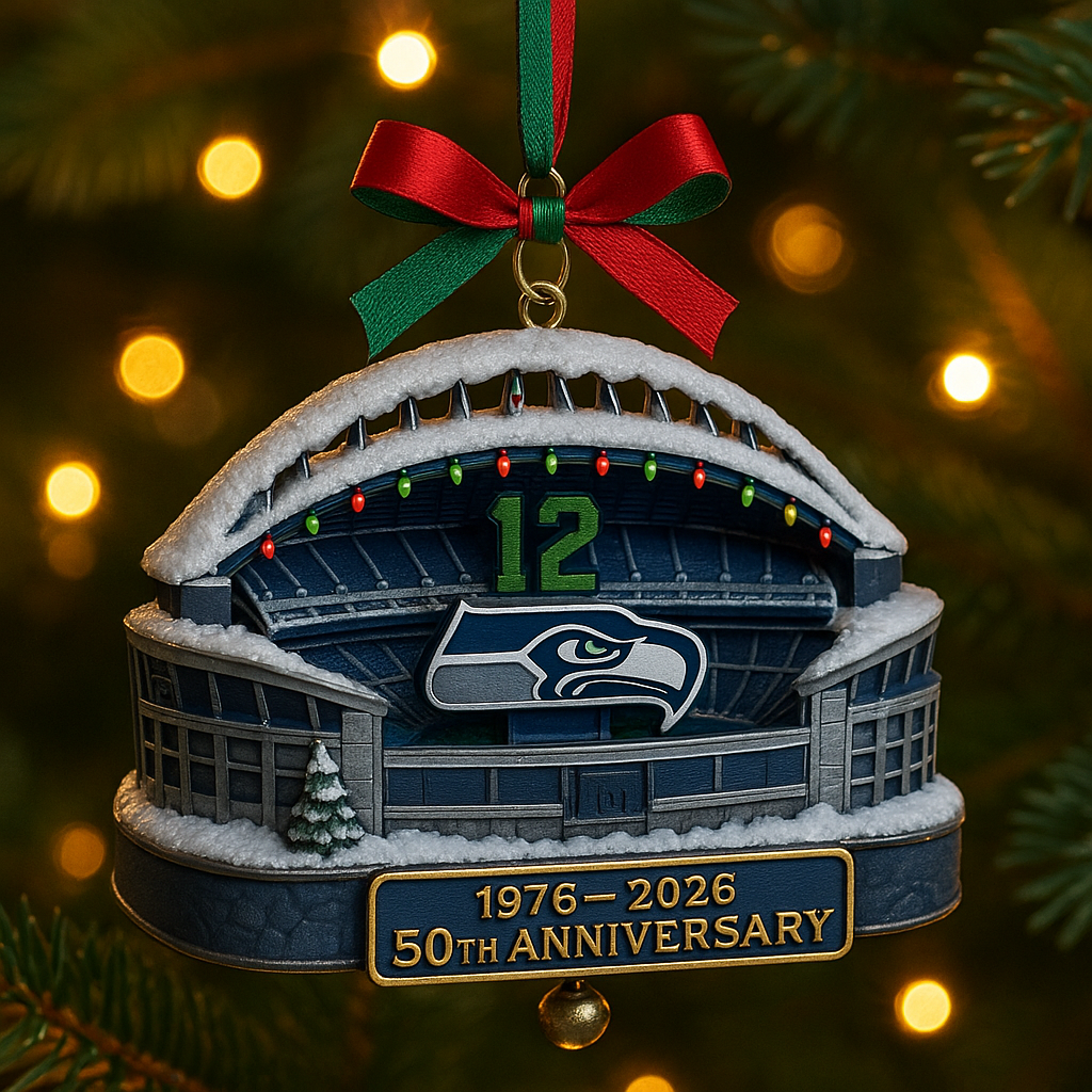 Seahawks Legacy Tree Ornaments – 50 Years Strong