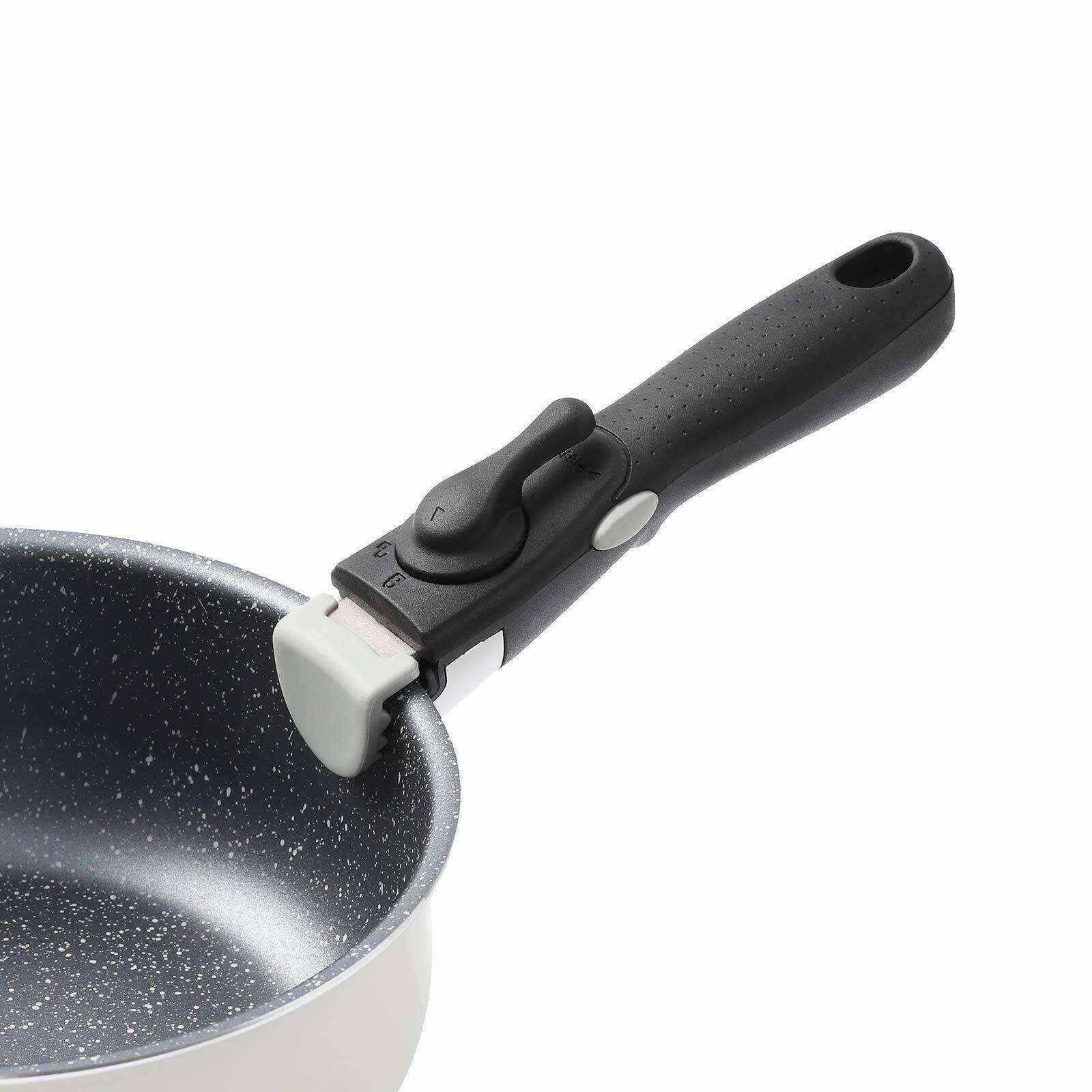 6 Pieces Kitchen Nonstick Cookware Sets with Removable Handle