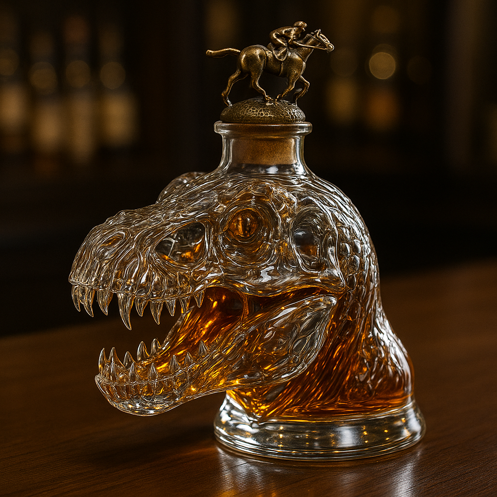 Tyrannosaurus Rex Whiskey Bottle