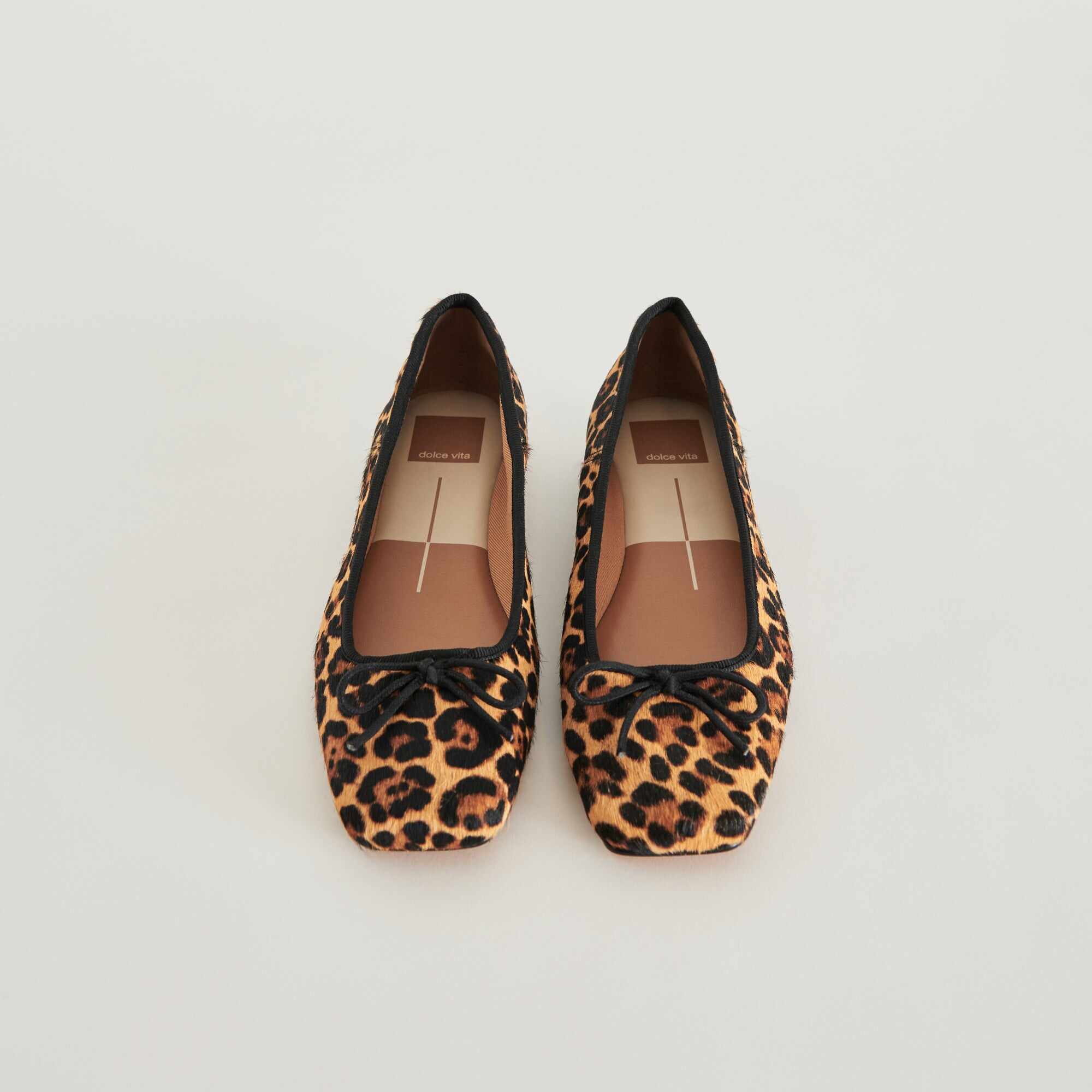ANISA BALLET FLATS DK LEOPARD CALF HAIR