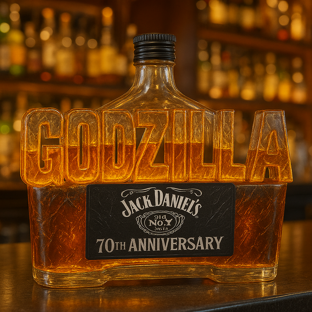 Godzilla 70th Anniversary Whiskey Bottle