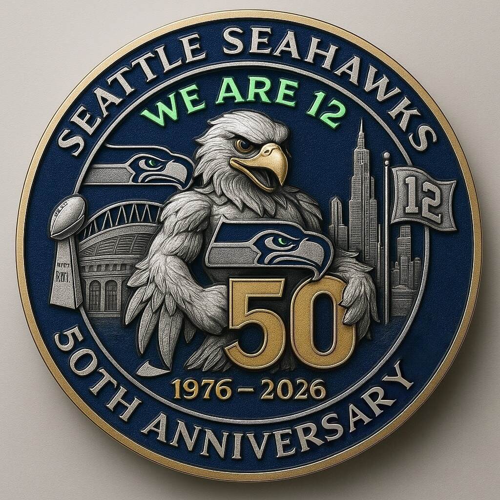 Seattle Seahawks · 50th Anniversary Commemorative Coin