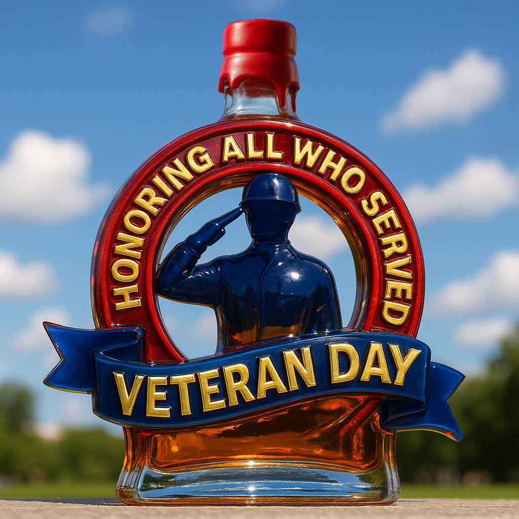 Veterans Day Commemorative Whiskey Bottle