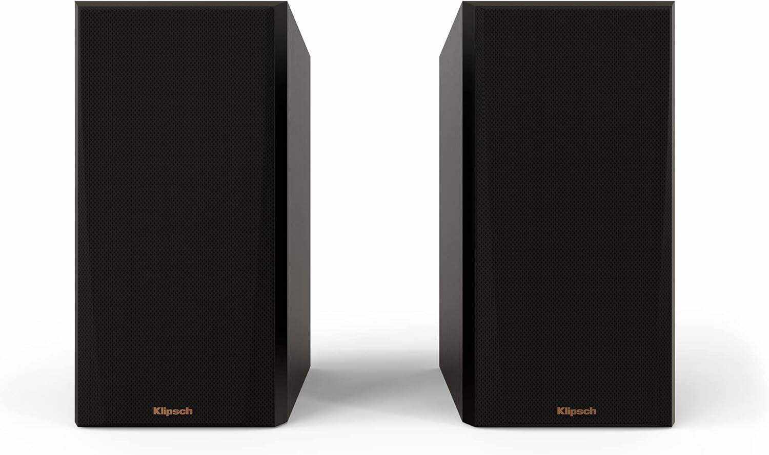 Klipsch Reference Premiere RP-500M II Bookshelf Speaker Pair with Larger 90° x 90° Hybrid Tractrix® Horn, 1” Tweeter, 5.25” Cerametallic Woofers for Room-Filling Home Theater Sound in Walnut