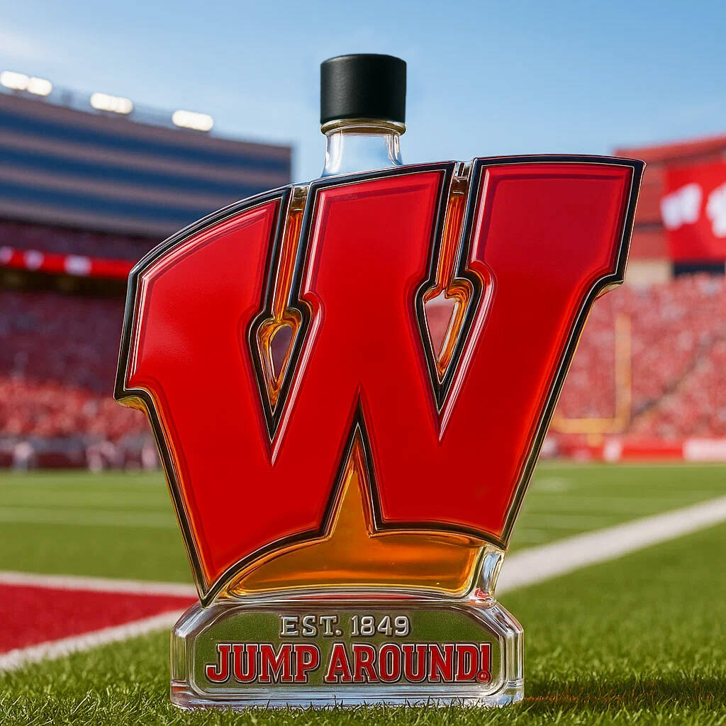 Wisconsin Badgers Limited Edition Whisky Bottle
