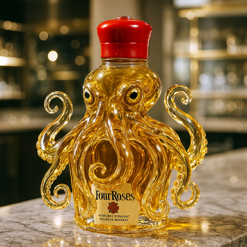 Octopus Whiskey Bottle