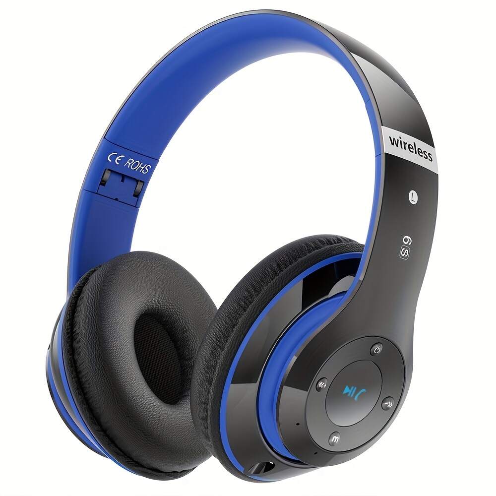 6S Hi-Fi Stereo Foldable Wireless Stereo Headsets Earbuds  With Built-in Mic