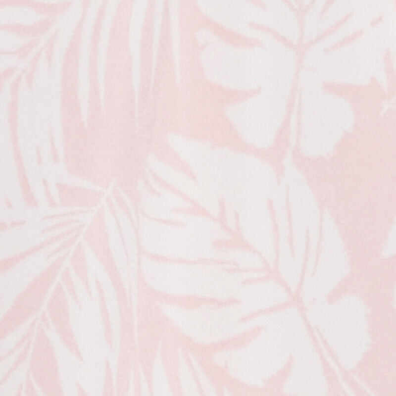 Plus Size Airy Leaf Print Tie Front Crop Top