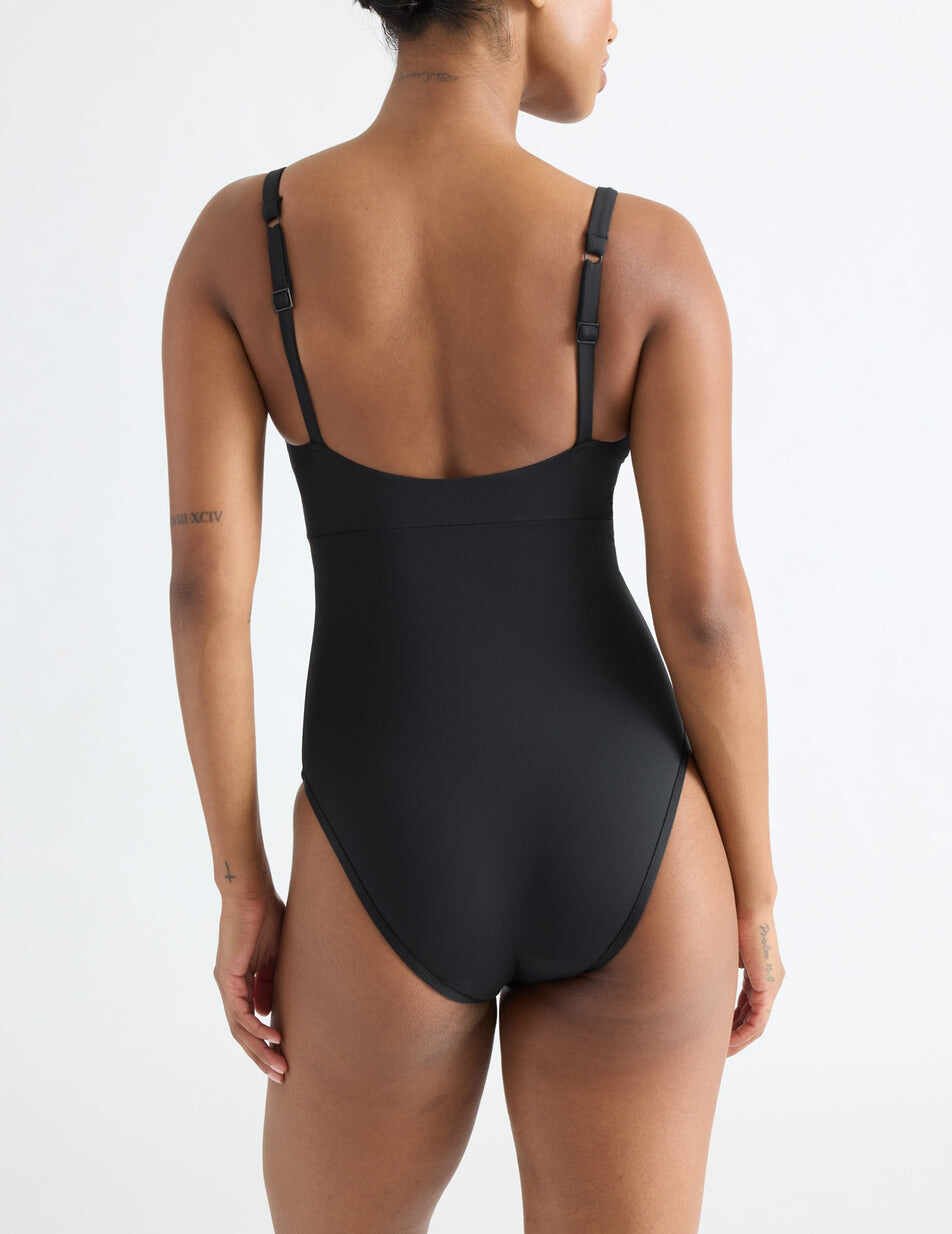 Leakproof Deep V One Piece Swimsuit