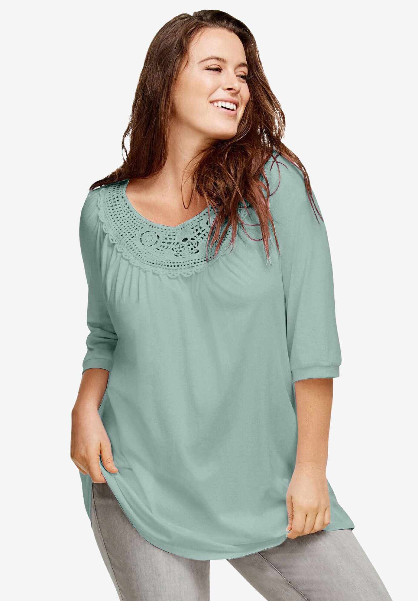 Crochet Trim Tunic