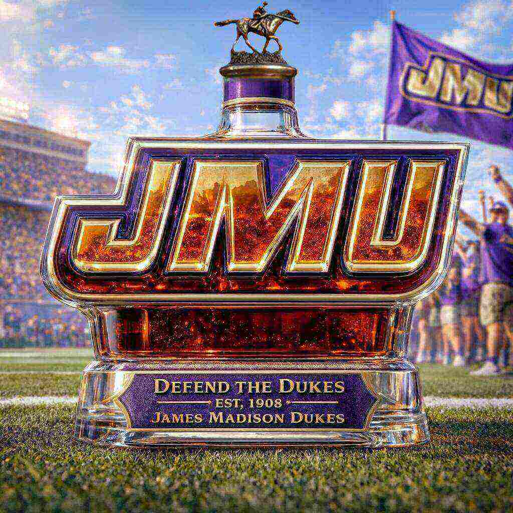 JMU DUKES Limited Edition Whiskey Bottle