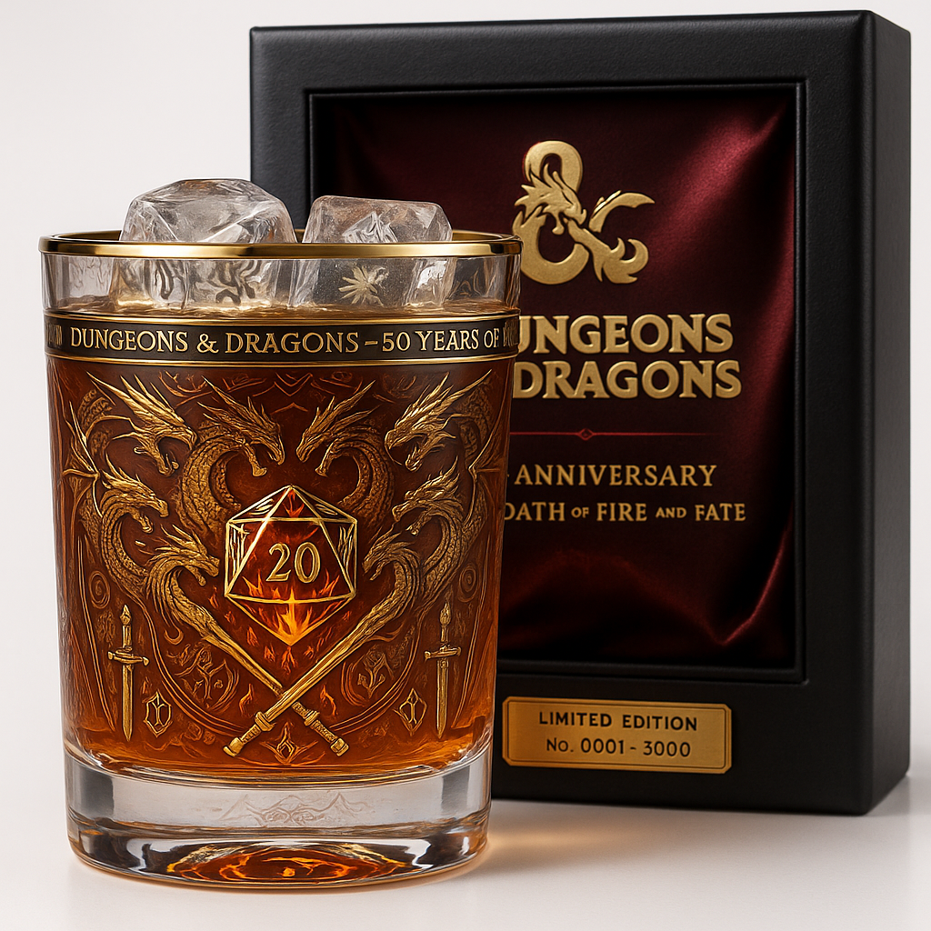 D&D 50th Anniversary Whiskey Glass