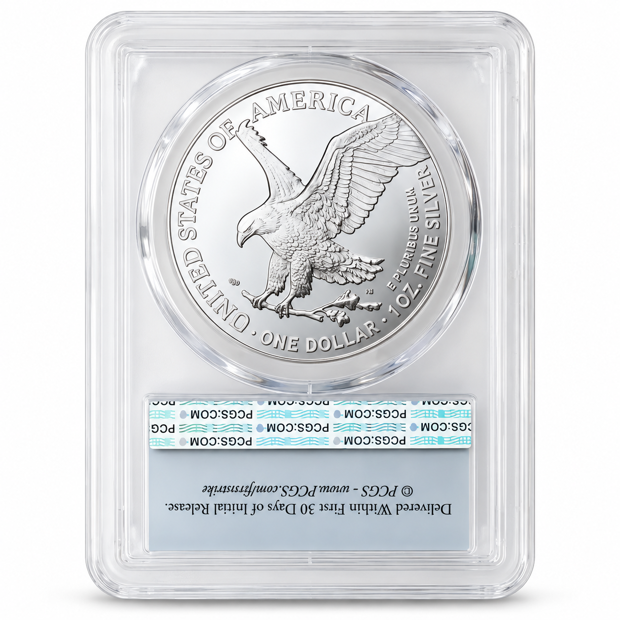 2026 1 oz American Silver Eagle MS70 (First Strike , 40th Anniversary, Struck at West Point, Flag Label)