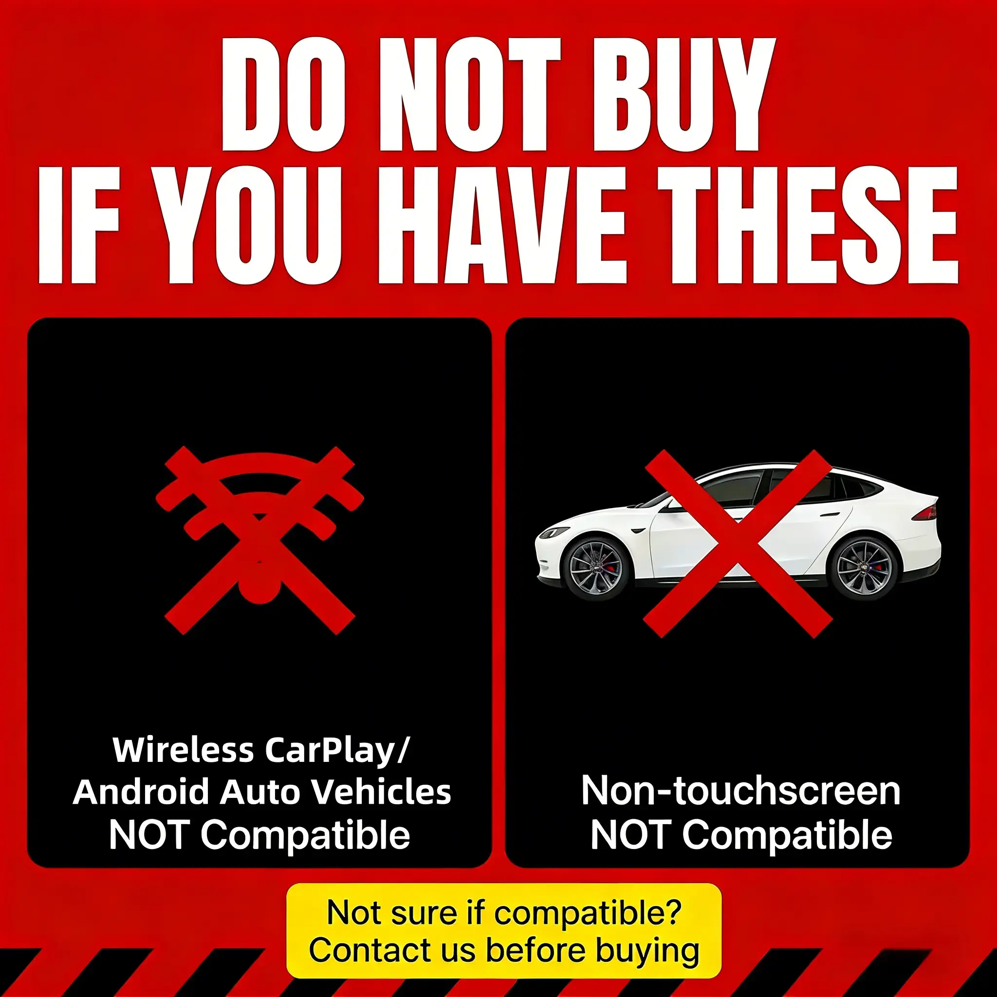 Wired CarPlay to Wireless Adapter with Built-in System, Compatible with Wired CarPlay Vehicles
