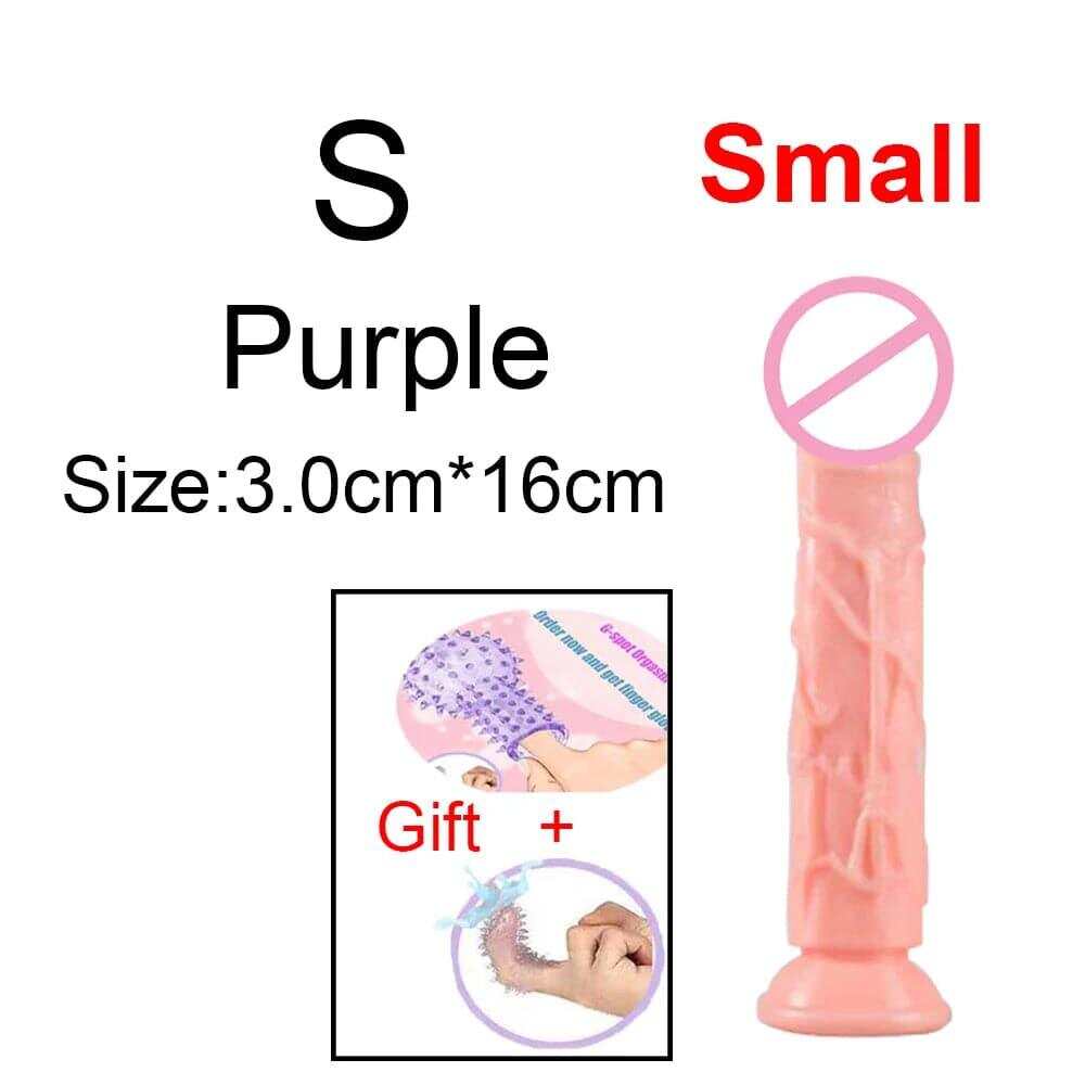 Transparent Jelly Dildo – Large Suction Cup Dildo in 5 Colors for Anal & Vaginal Play