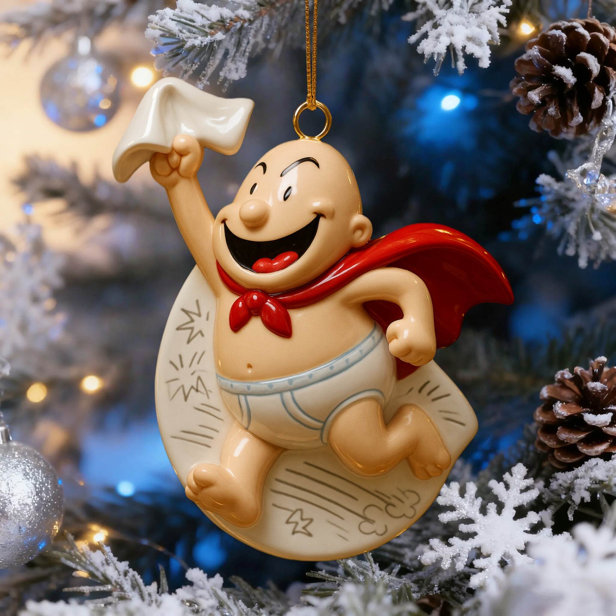Captain Underpants Holiday Ornament
