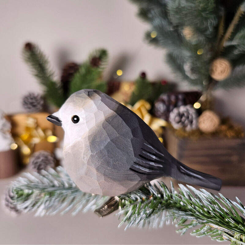 Handcrafted Clip-On Bird Ornaments for Christmas Trees