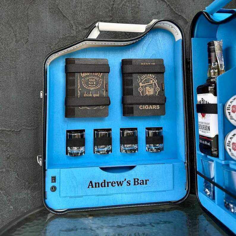 20 L Jerry Can Mini Bar With Bluetooth Speaker, Two Color Canister, Custom Fuel Bar, Gift For Him, Kanister Bar, Personalized Travel Bar Set