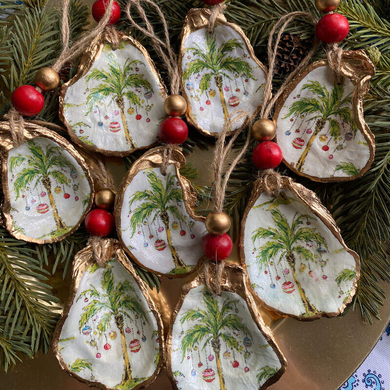 Oyster Shell Ornament