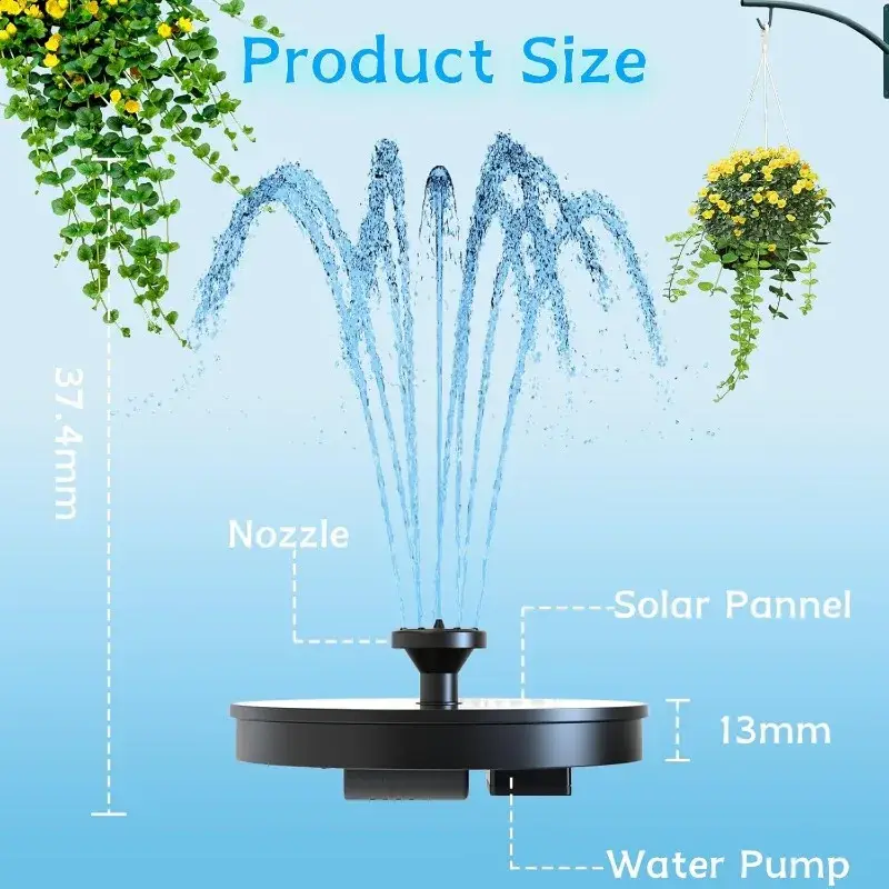 Solar Bird Bath Fountain Pump