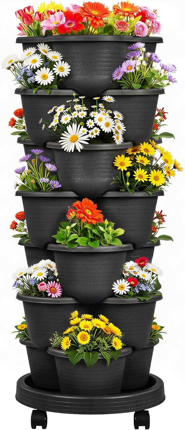 VECELO 7 Tier Vertical Garden Planter