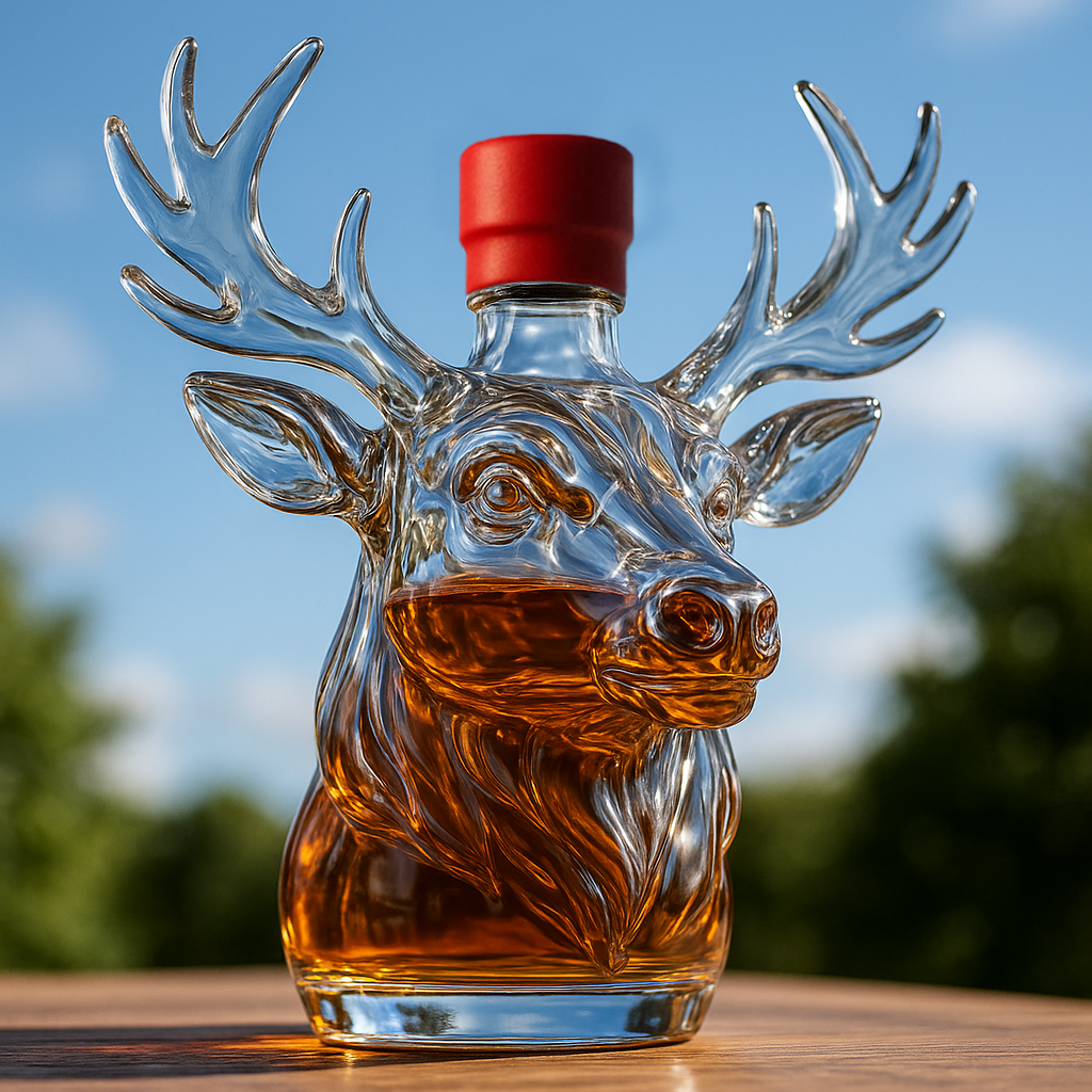 Christmas Reindeer Limited Edition Whiskey Bottle
