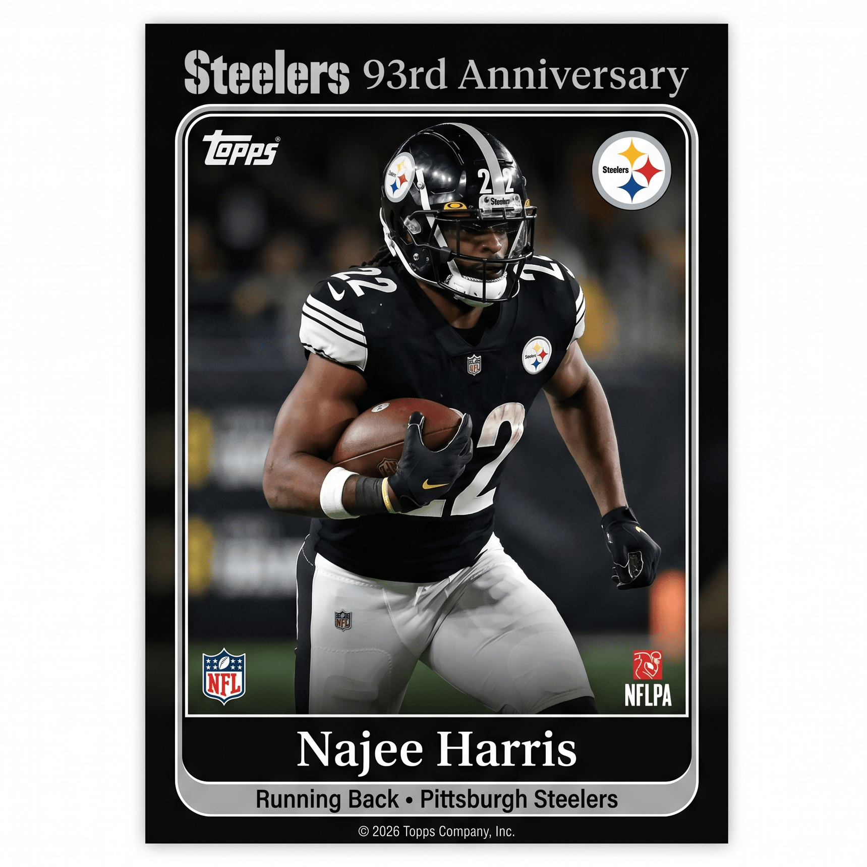 2026 Pittsburgh Steelers 93th Anniversary Hobby Box