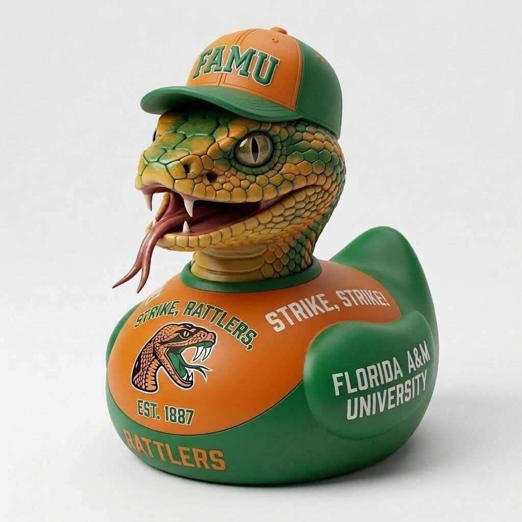 【STRIKE, RATTLERS, STRIKE!】FAMU The Rattler Duck Figurine