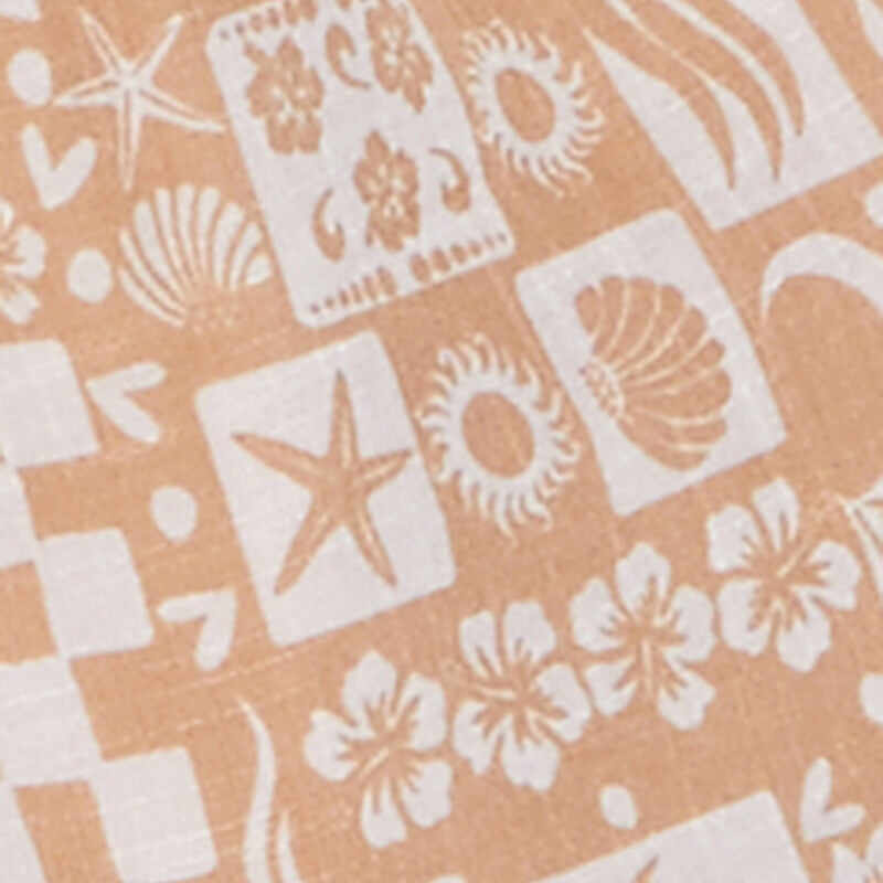 Tropical Print Paper Bag Waist Tiered Maxi Skirt