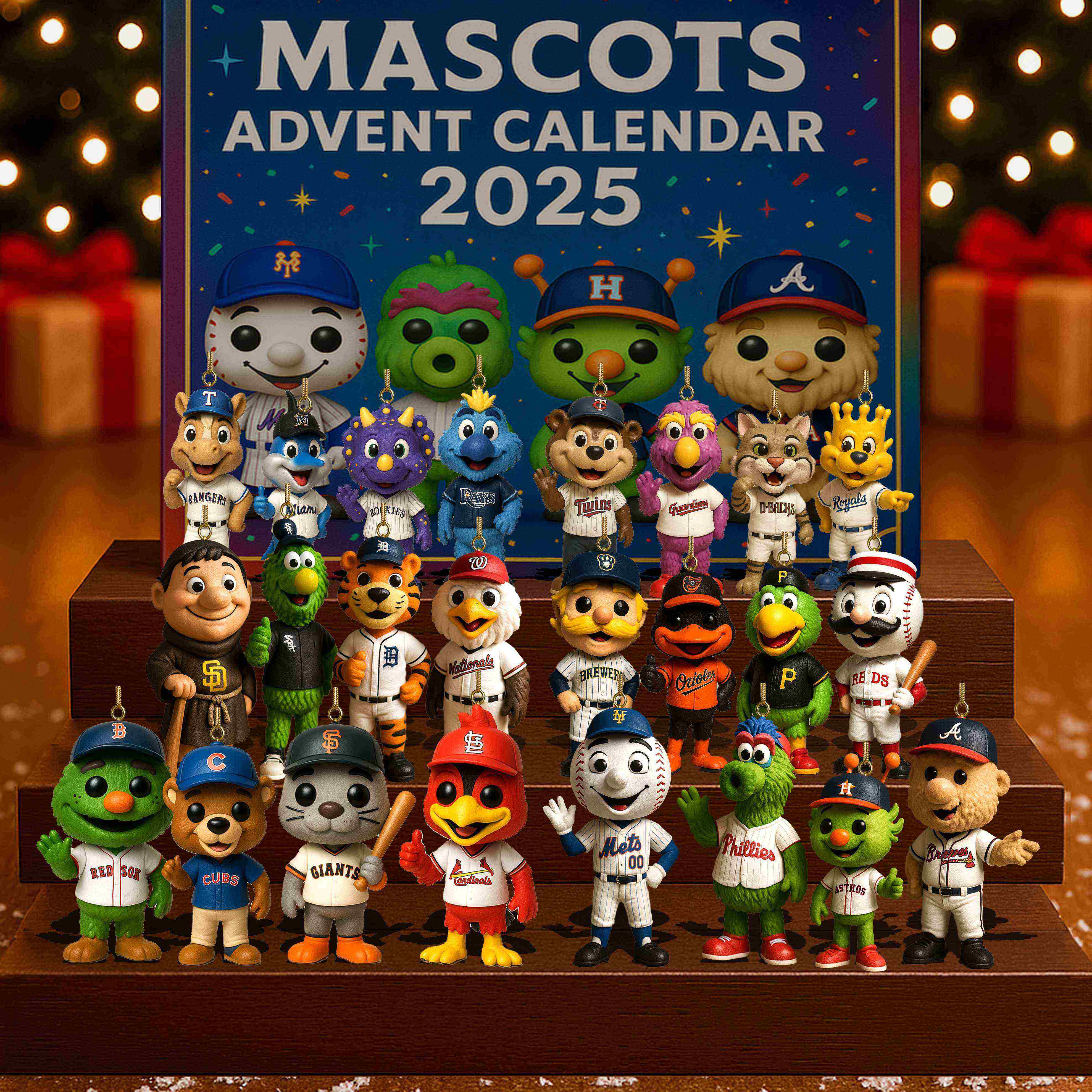 Baseball Mascots Advent Calendar 2025
