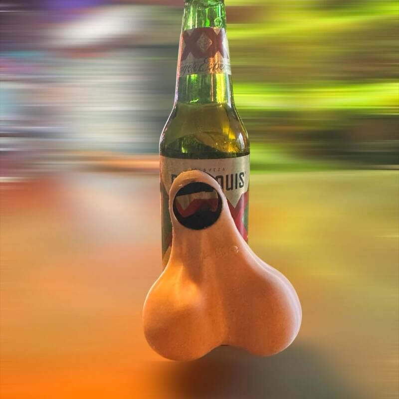 Funny Bottle Opener Testicle