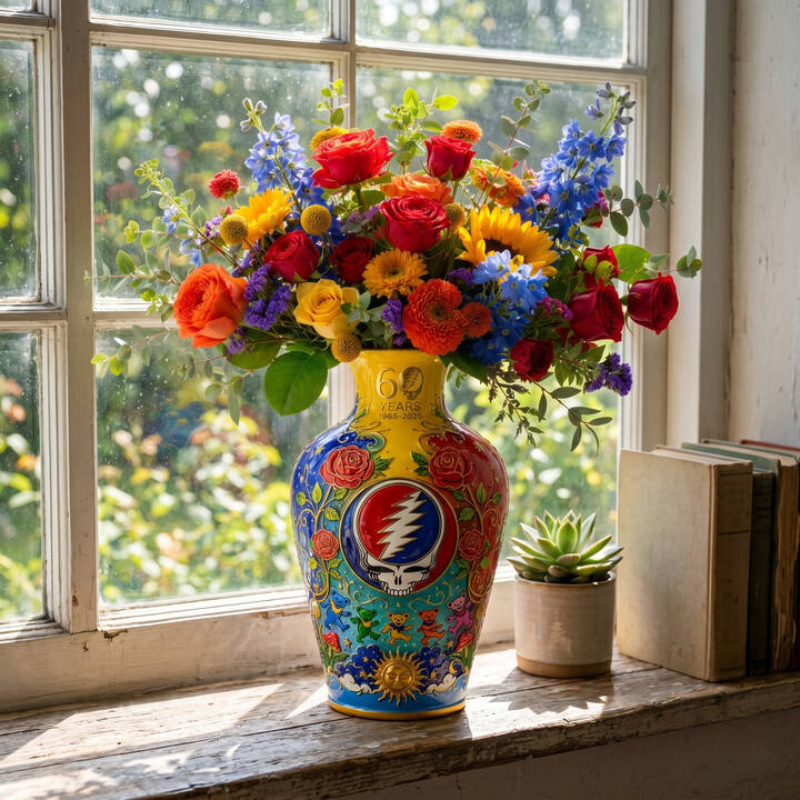 60th Anniversary Garden Collector Decor Vase