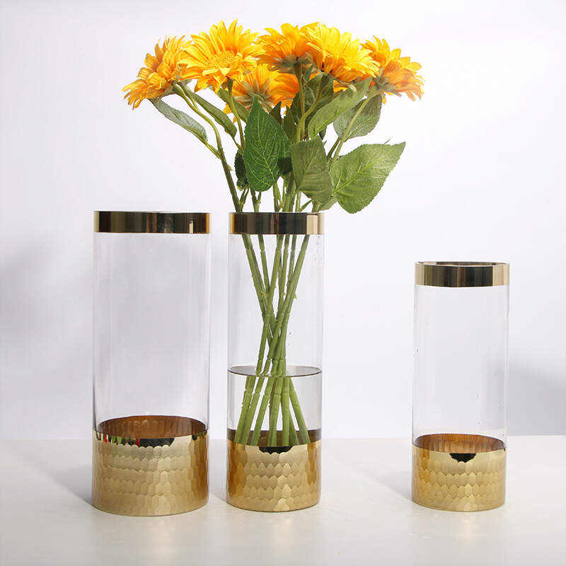 Glass Vase Modern Transparent Hydroponic Flower Vase Home Decoration Ornaments