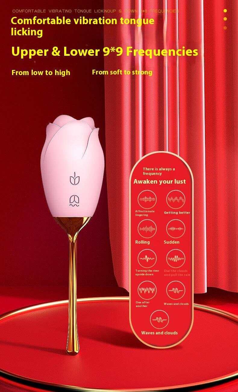 Rose Tongue Licking Sucking Clitoral Vibrator