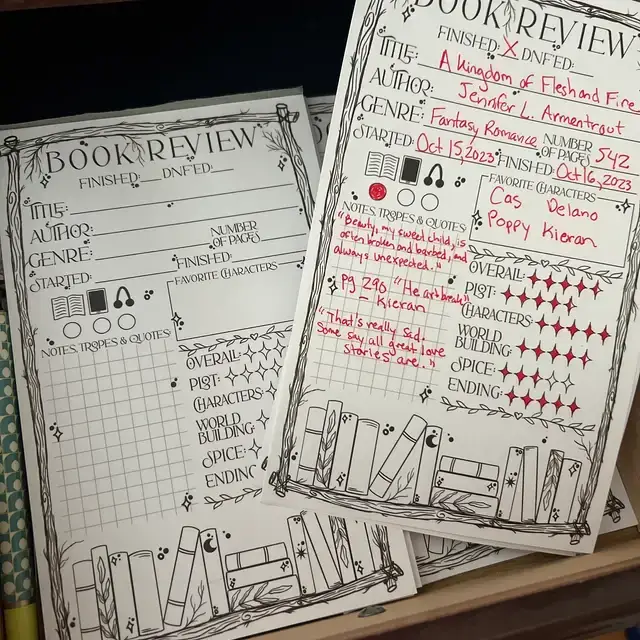 📝Book Review Notepad | Reviewing Reading in a New Way