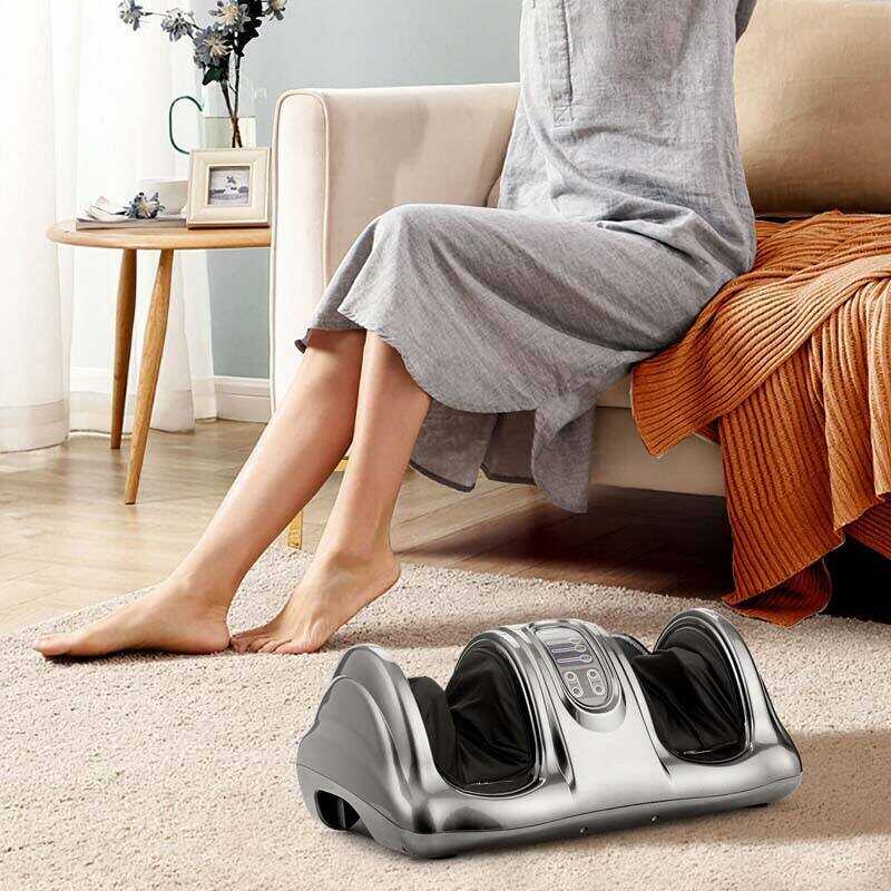 Electric Shiatsu Foot Massager with High-Intensity Rollers, Machine Massage for Feet Leg Calf Ankle, Nerve Pain Therapy