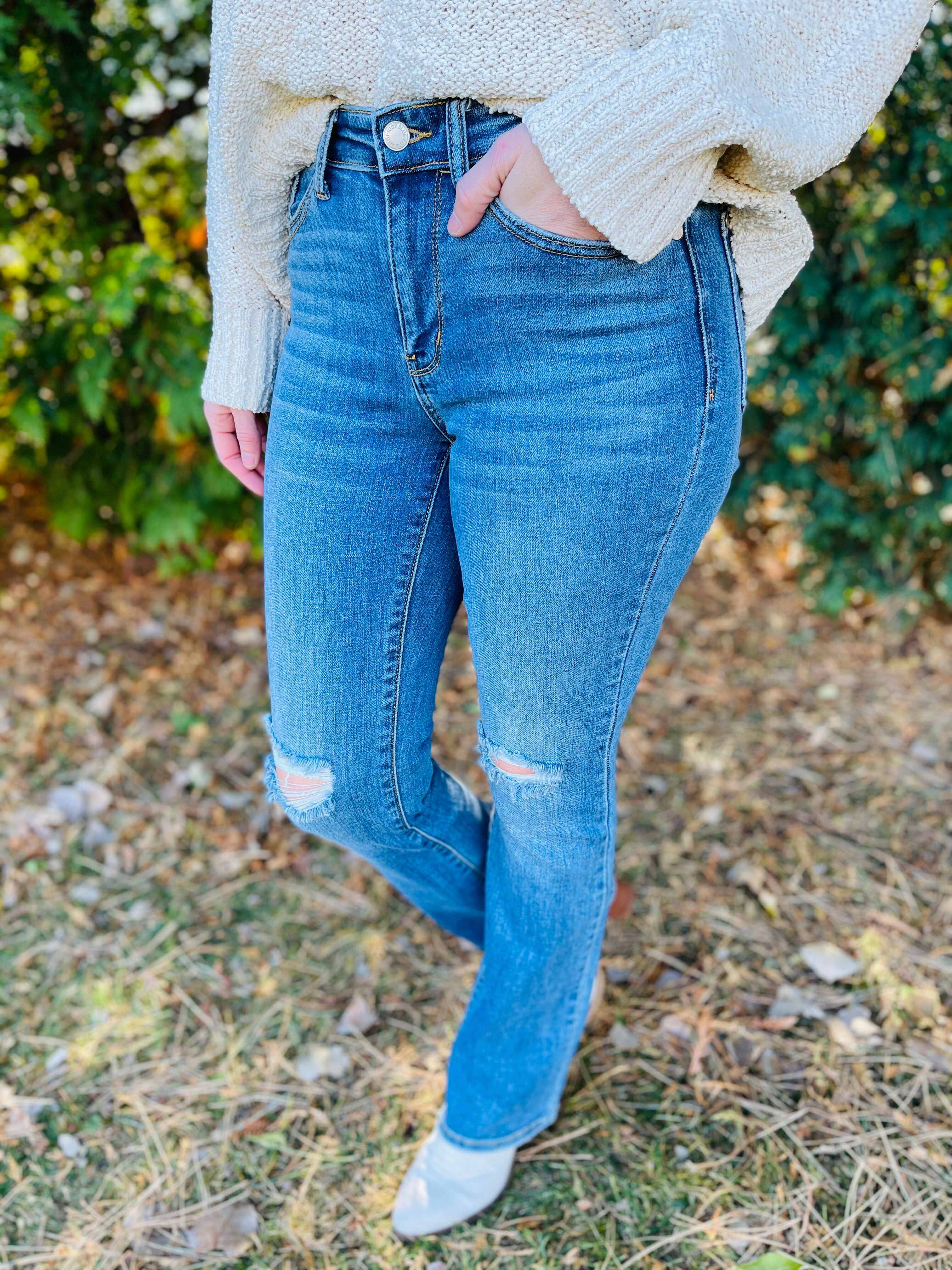 PLUS/REG Feelin' Slim Bootcut Jeans