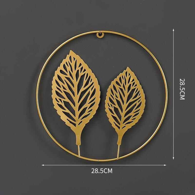 Round Gold Wall Decals