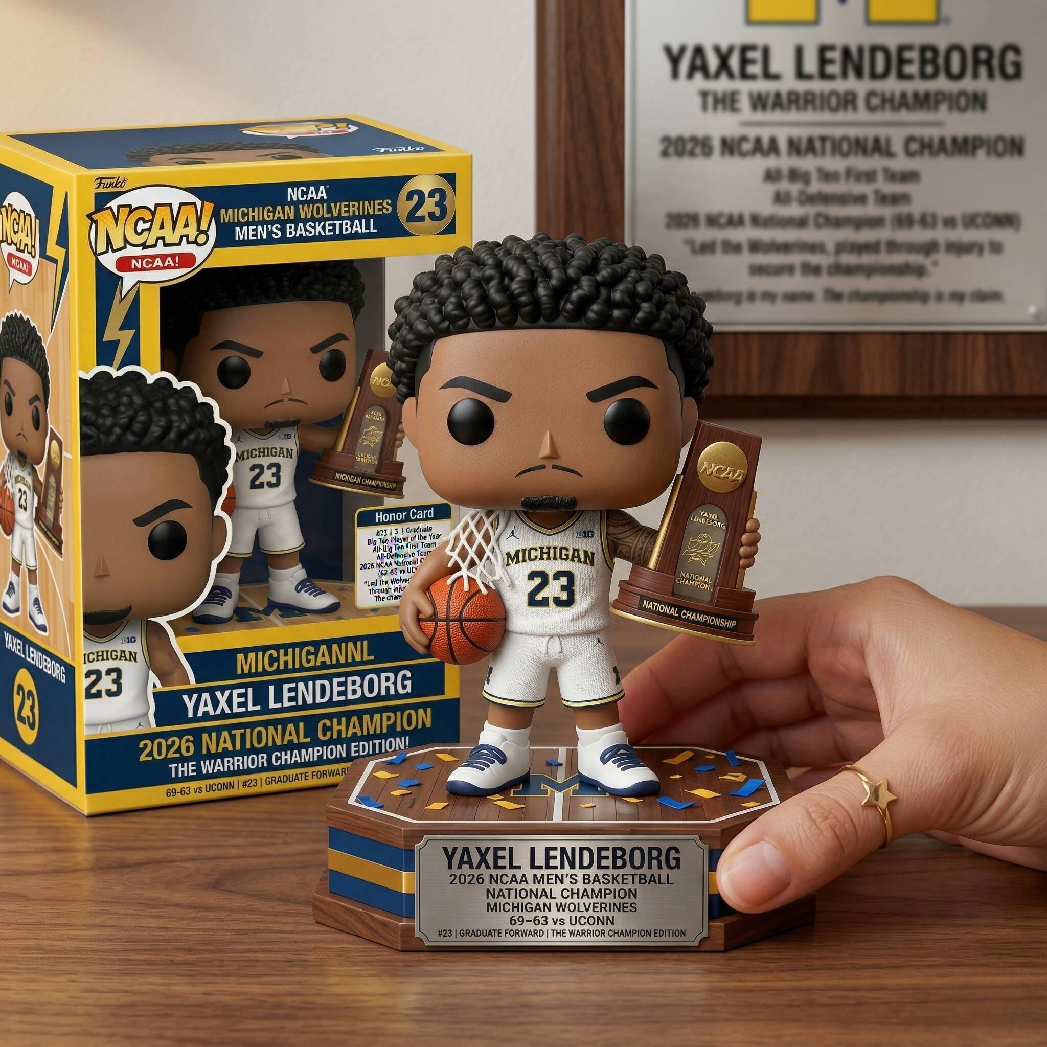 Yaxel Lendeborg 2026 NCAA Champion Pop