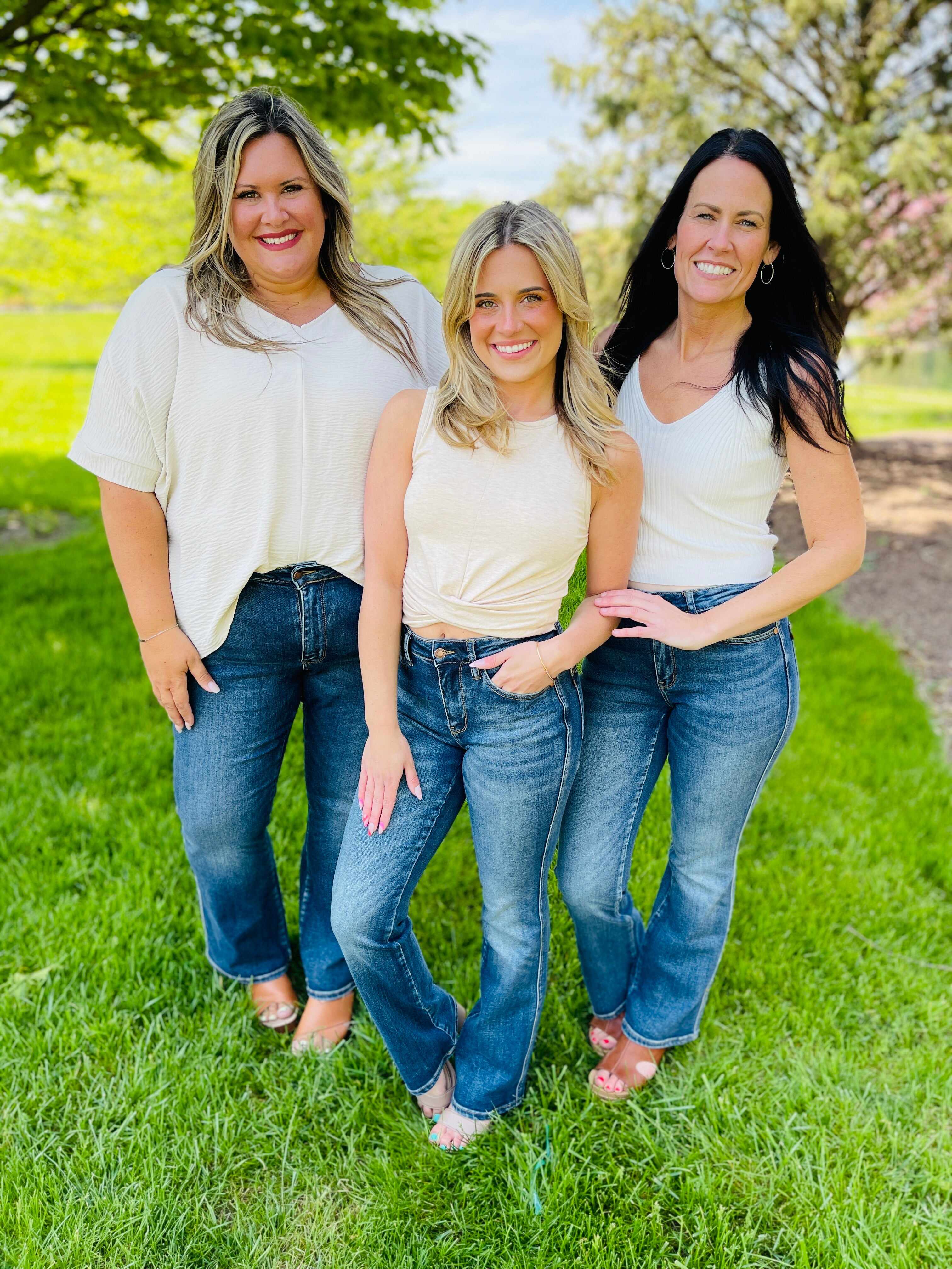 REG/CURVY Can't Compete Midrise Bootcut Jeans