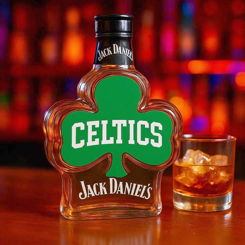 Boston Celtics Clover Whisky Bottle