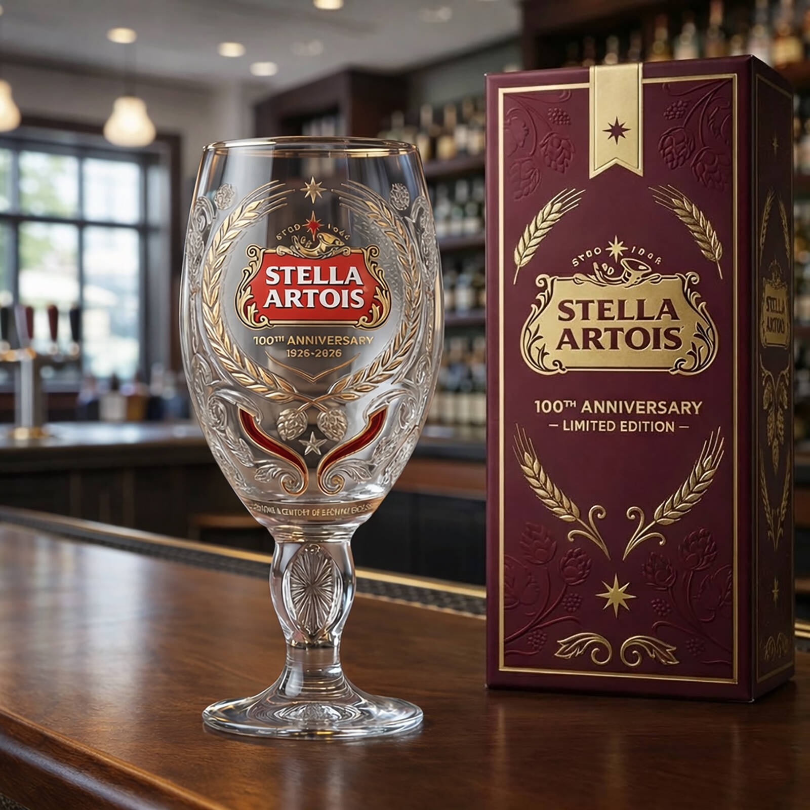 Stella Artois 100th Anniversary Glass