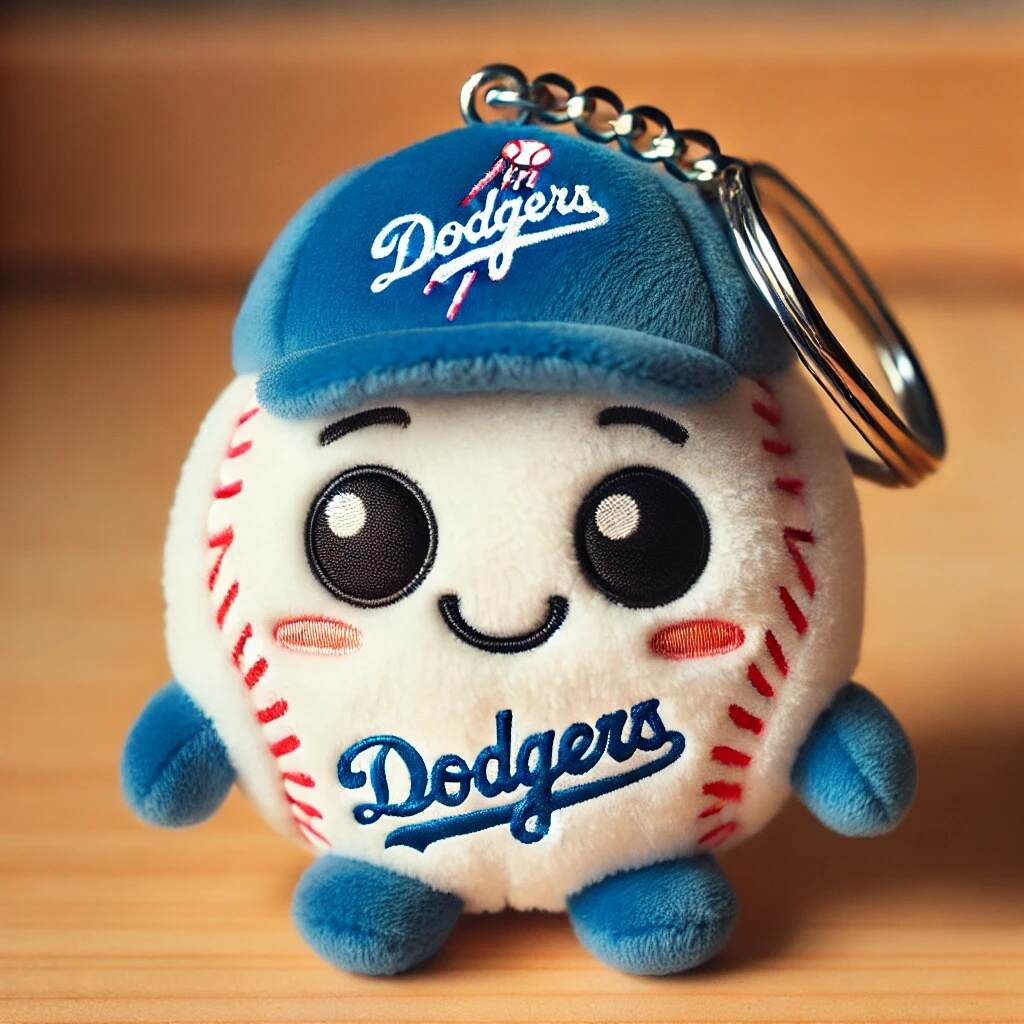 Baseball Plush Keychain